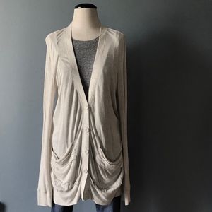 Anthropologie/Pilcro Slouchy Open Back Cardigan